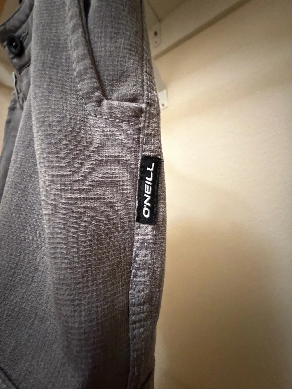 O'Neill Men's Gray Hybrid Cargo Shorts